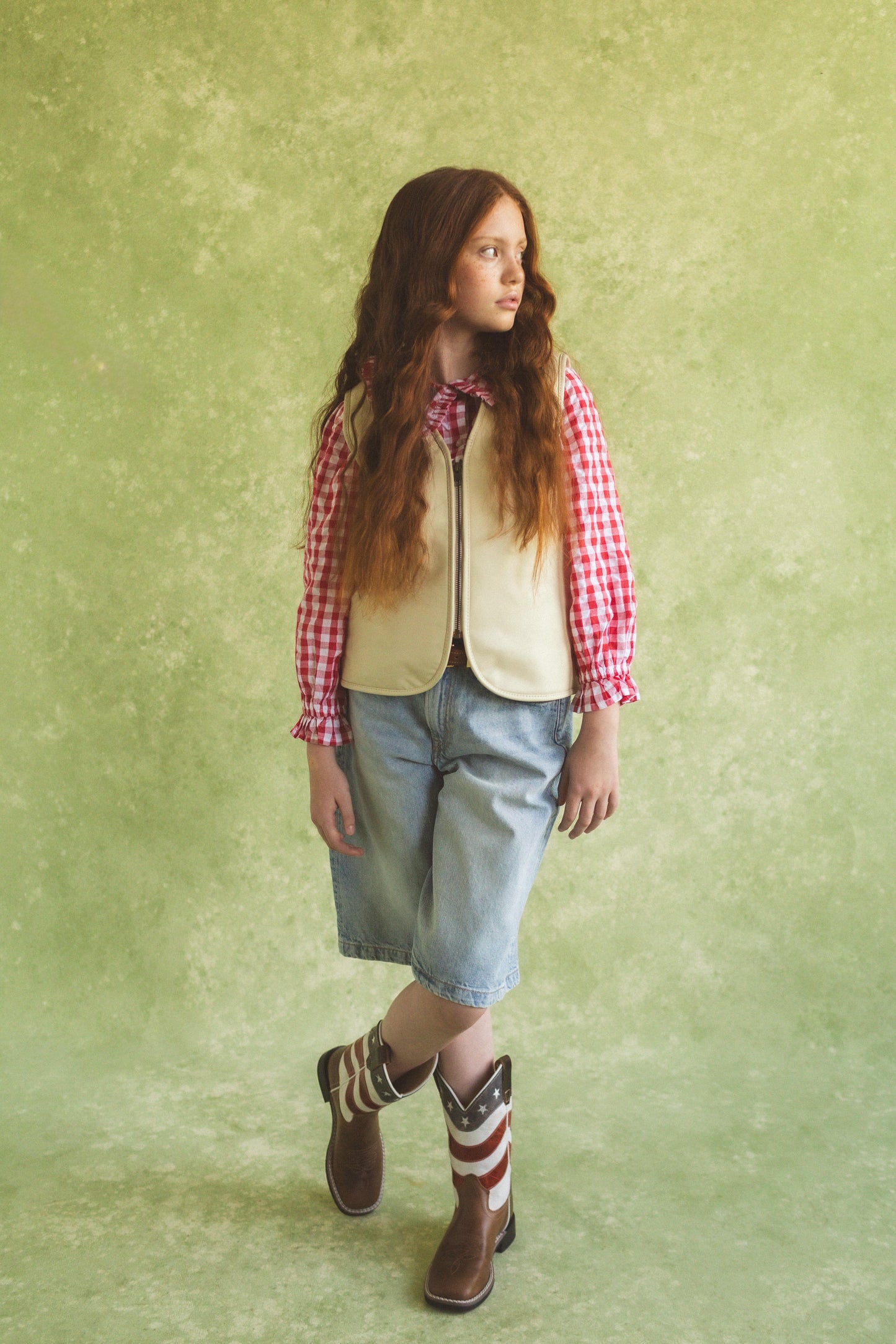 The Freedom Boot – Genuine Leather Broad Toe with American Flag Accents