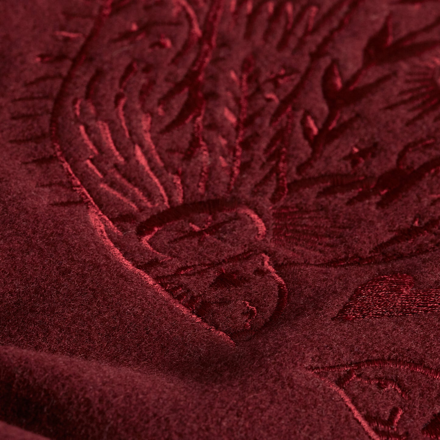 Wild and Free Letterman Maroon Wool and Leather
