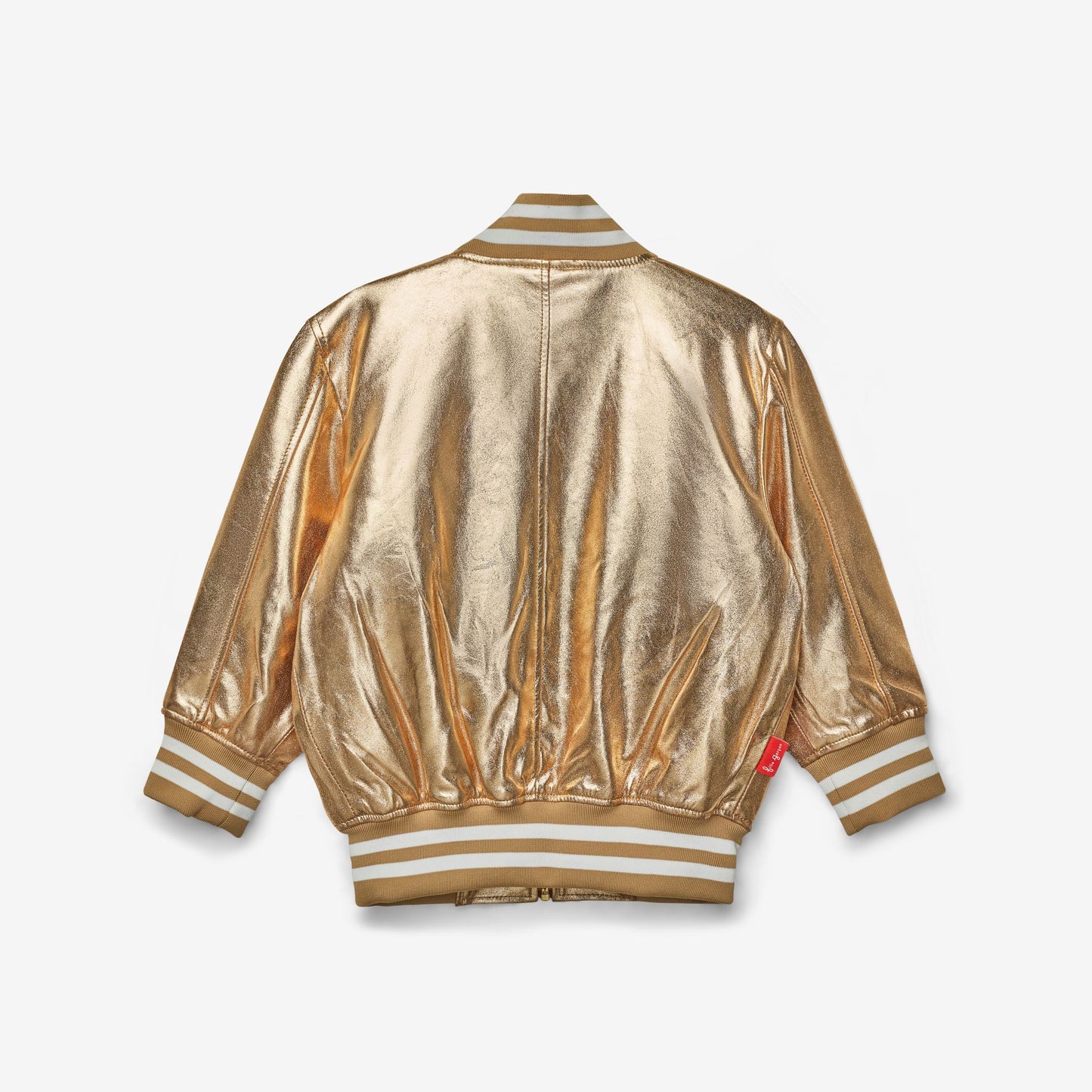 The Stardust Gold Nappa Leather Bomber Jacket