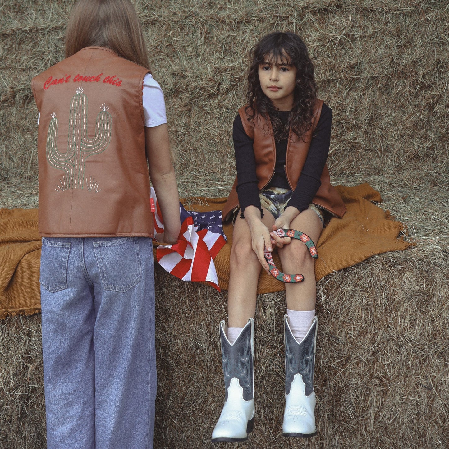 Can’t Touch This Cactus Vest Tan Nappa Leather