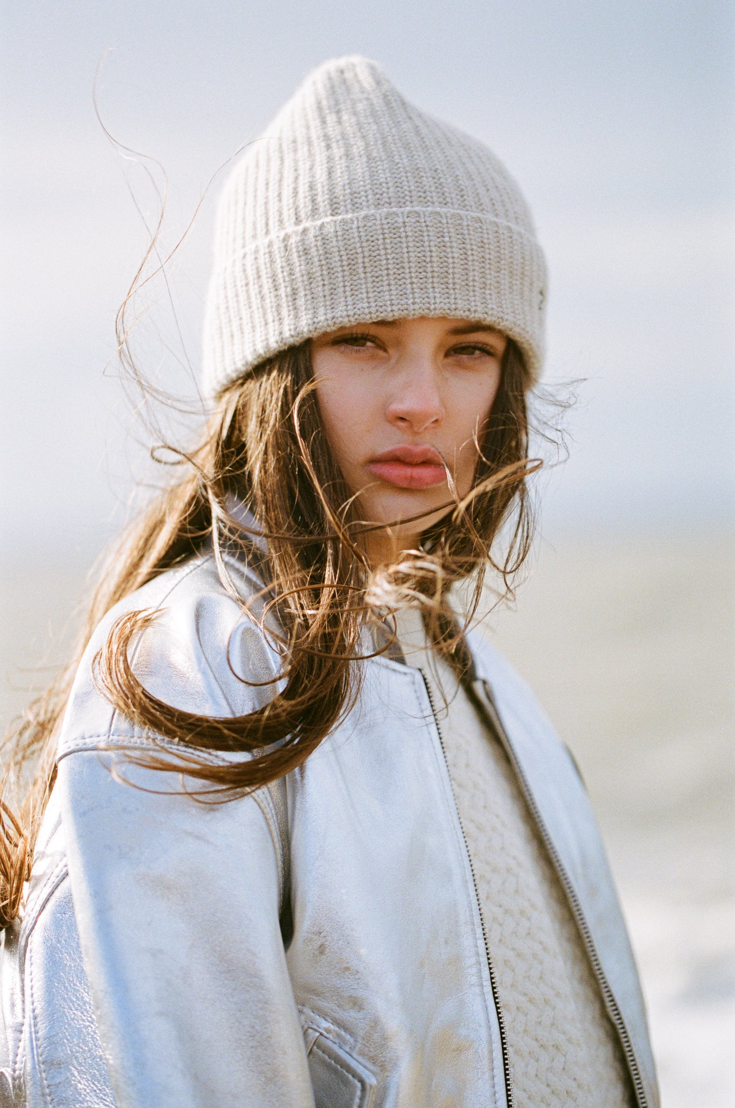 The Moonbeam Nappa Leather Bomber Jacket