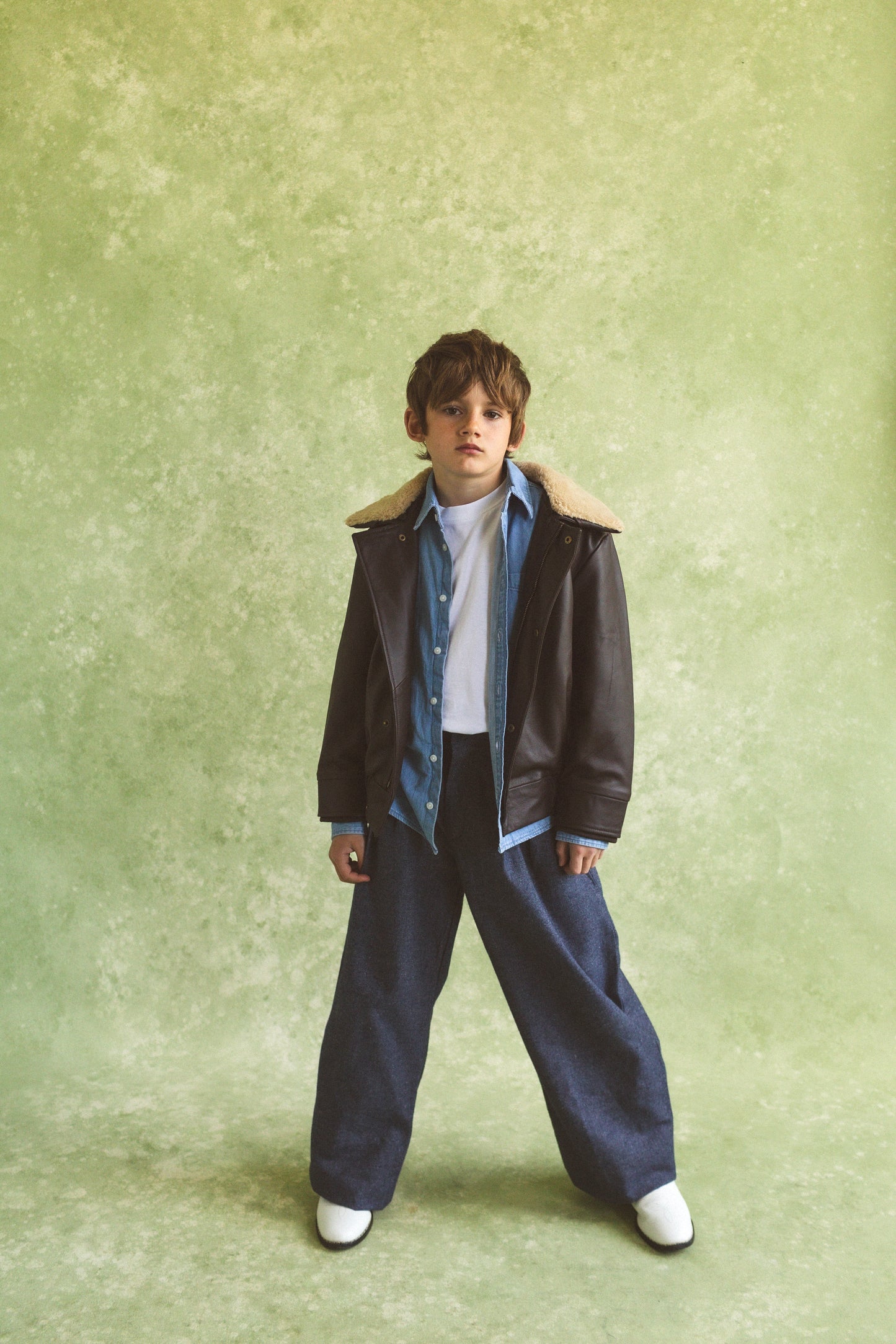 Moonlight Silver Leather Padded Zip Front Gilet