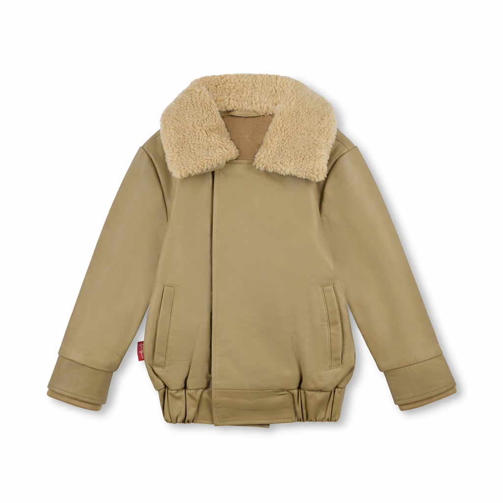 Bad Luck Khaki Leather Jacket