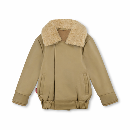 Bad Luck Khaki Leather Jacket