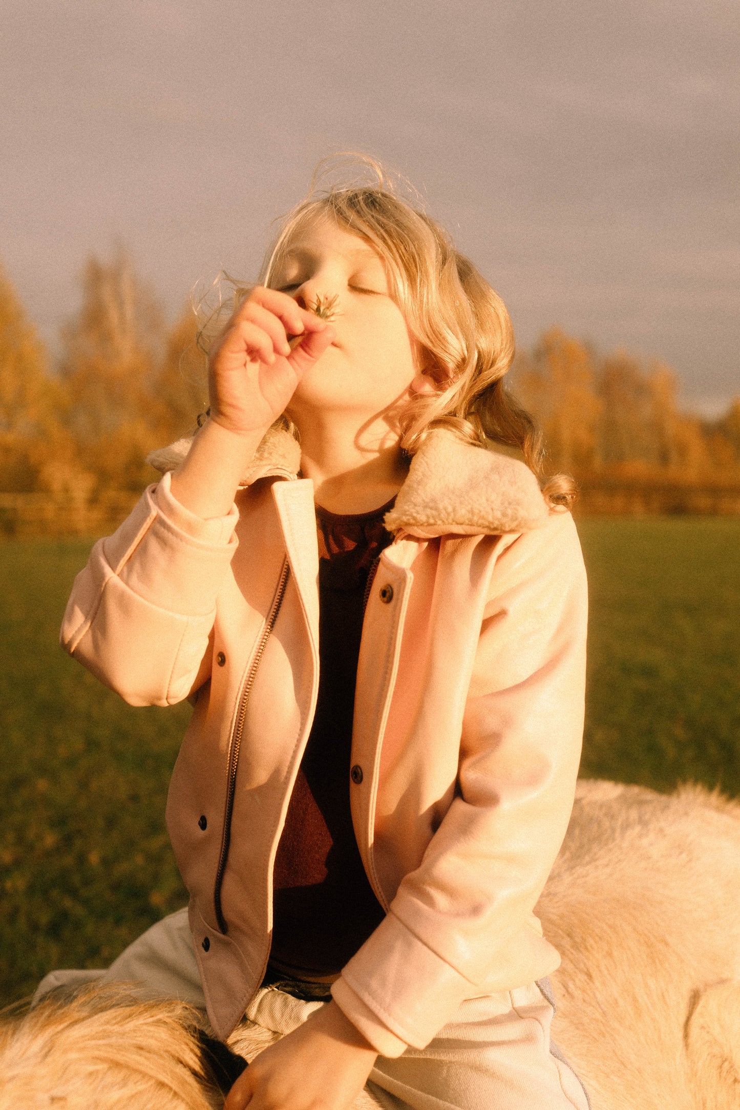 Hold Ya Horses Leather Jacket Soft Pink