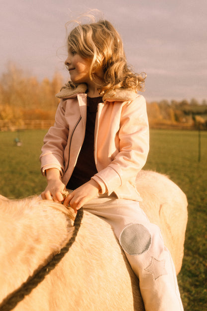 Hold Ya Horses Leather Jacket Soft Pink