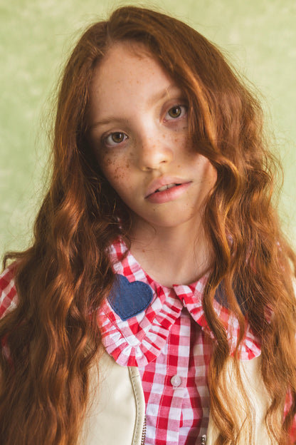 Hold Ya Horses Cream Leather Vest