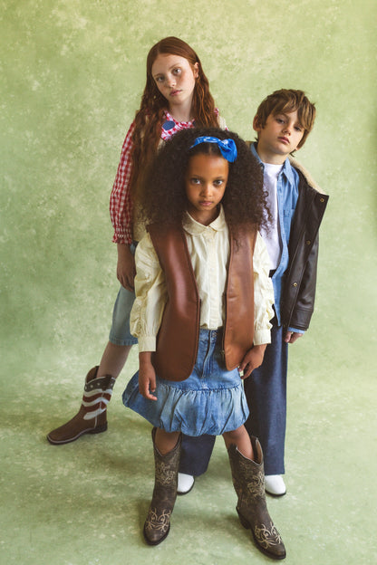 Can’t Touch This Cactus Vest Tan Nappa Leather