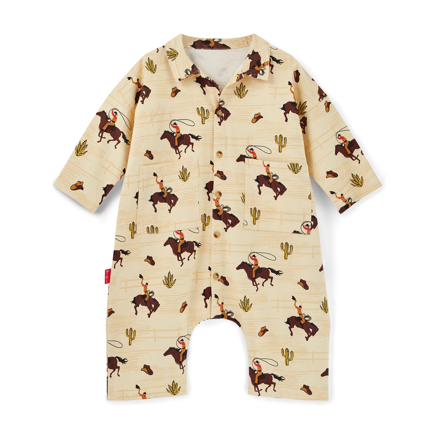 Cowboy Canvas Oversized Boilersuit – Cream