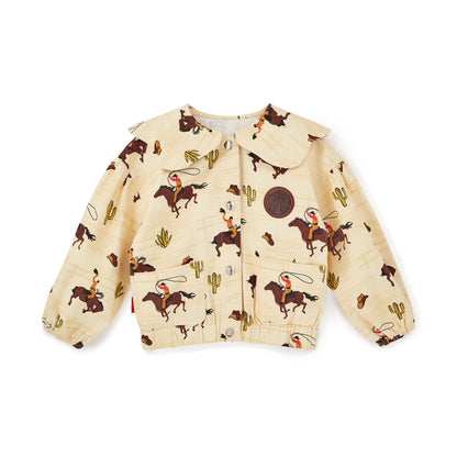 Cotton Canvas Cowboy Jacket – Cream