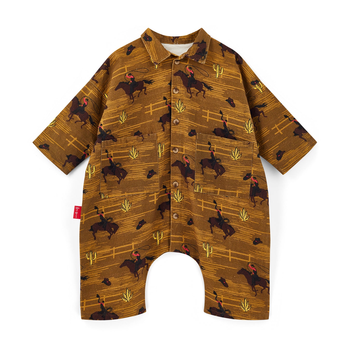 Cowboy Canvas Oversized Boilersuit – Khaki