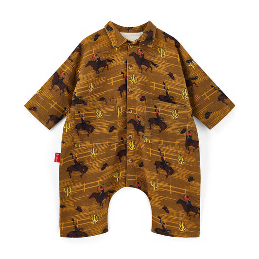 Cowboy Canvas Oversized Boilersuit – Khaki