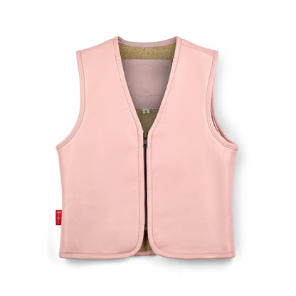 Hold Ya Horses Leather Vest Soft Pink