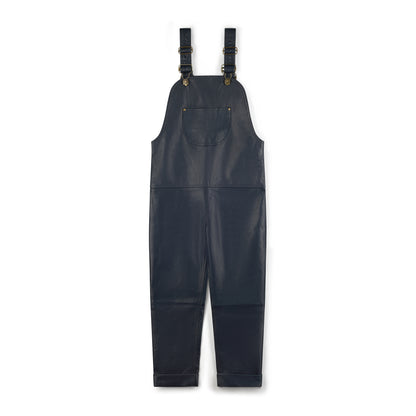 Oversmalls™ Nappa Leather Dungarees Navy