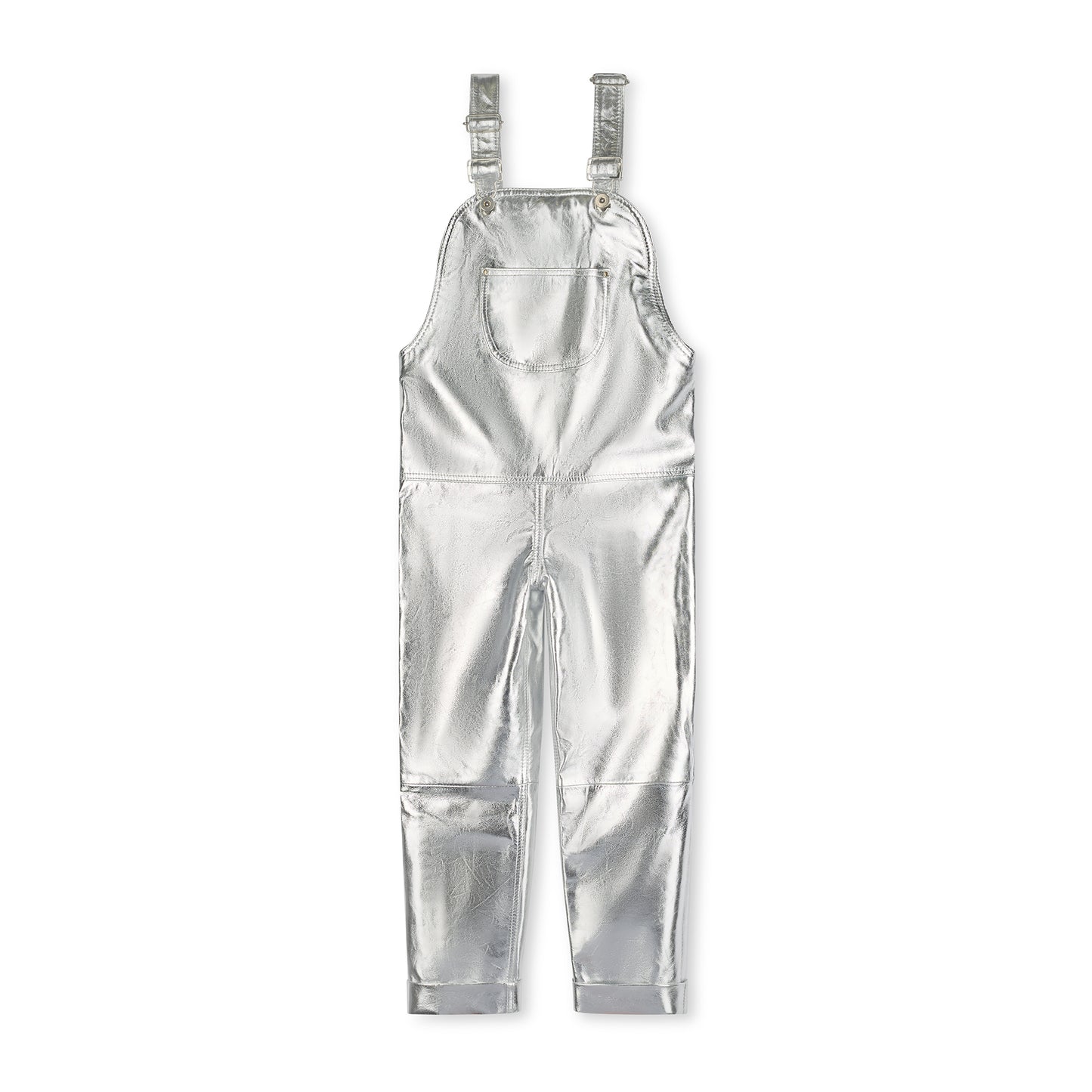 Oversmalls™ Nappa Leather Dungarees Silver
