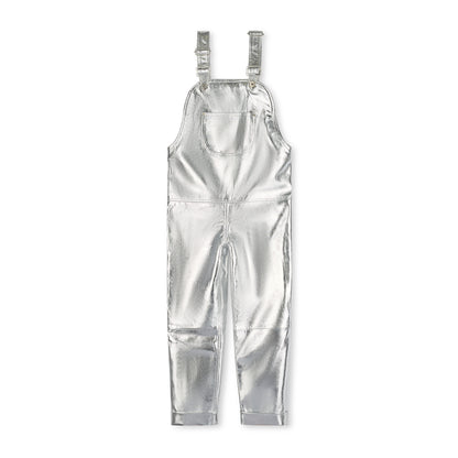 Oversmalls™ Nappa Leather Dungarees Silver