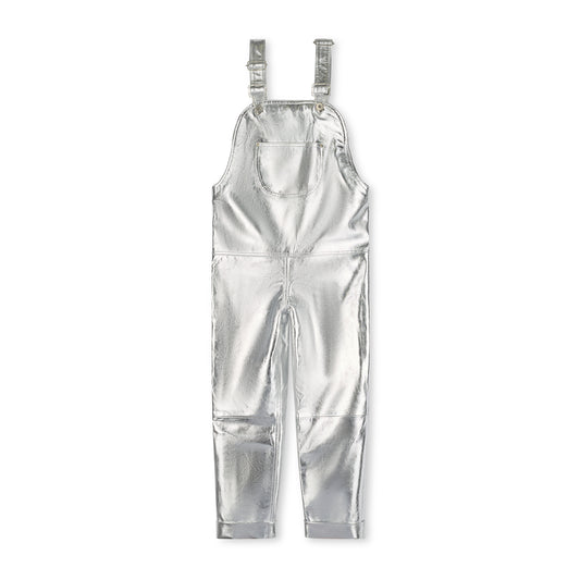 Oversmalls™ Nappa Leather Dungarees Silver