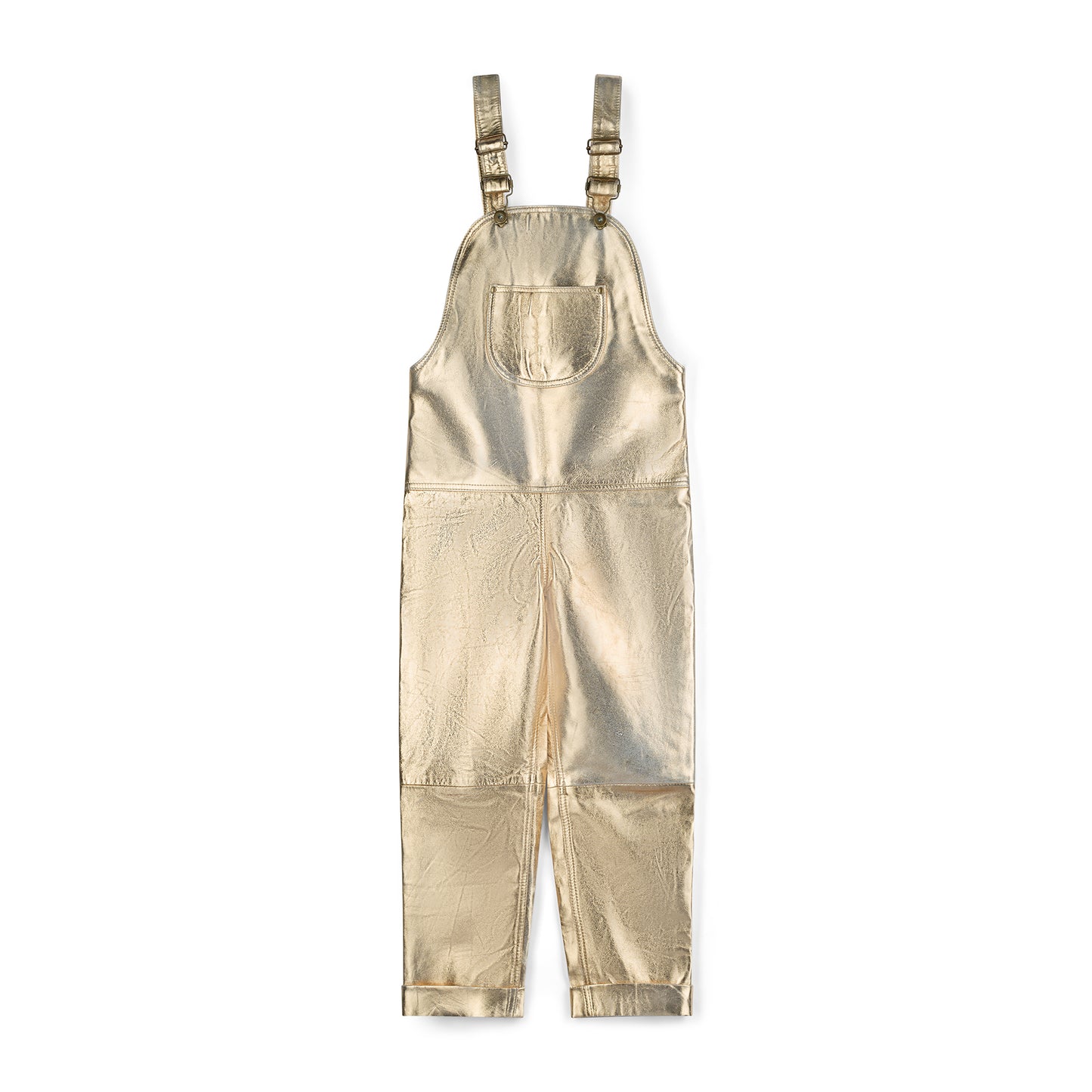 Oversmalls™ Nappa Leather Dungarees Gold