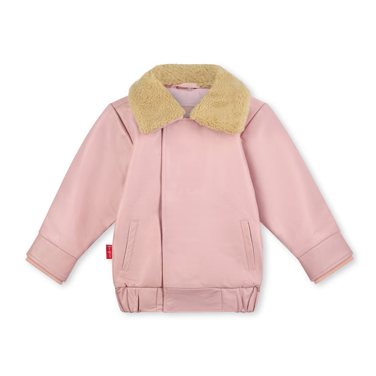 Hold Ya Horses Leather Jacket Soft Pink