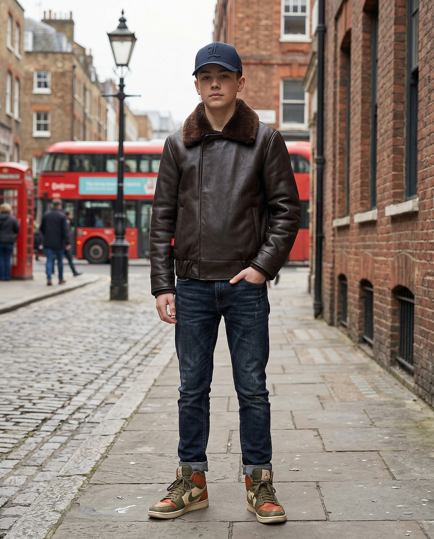 Hold Ya Horses Brown Leather Jacket Brown Shearling
