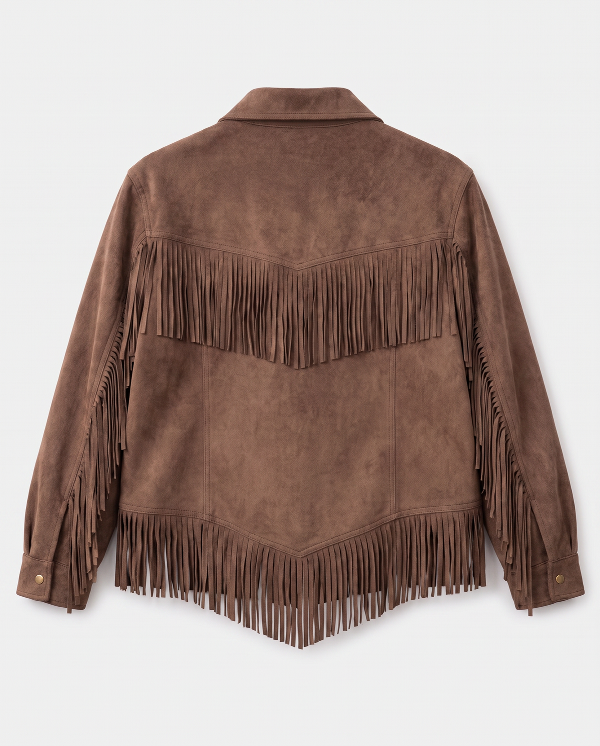 Suede Tassel Shirt Jacket
