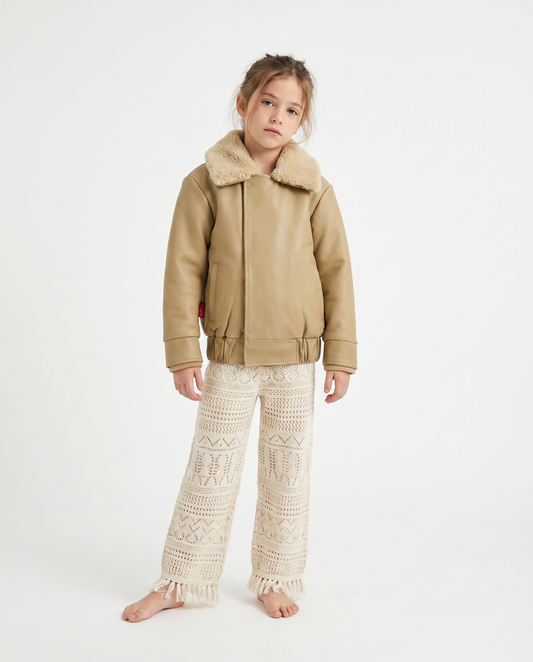 Bad Luck Khaki Leather Jacket