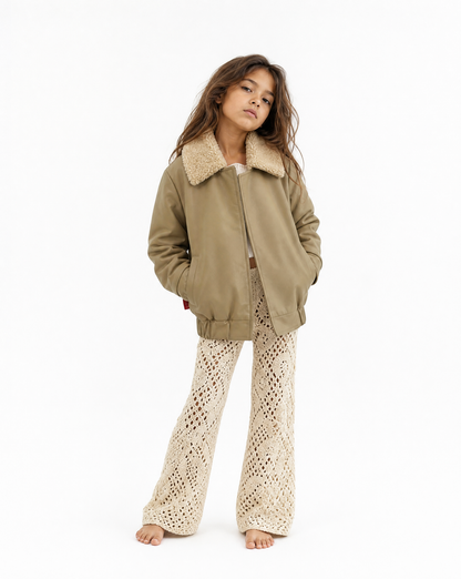 Bad Luck Khaki Leather Jacket