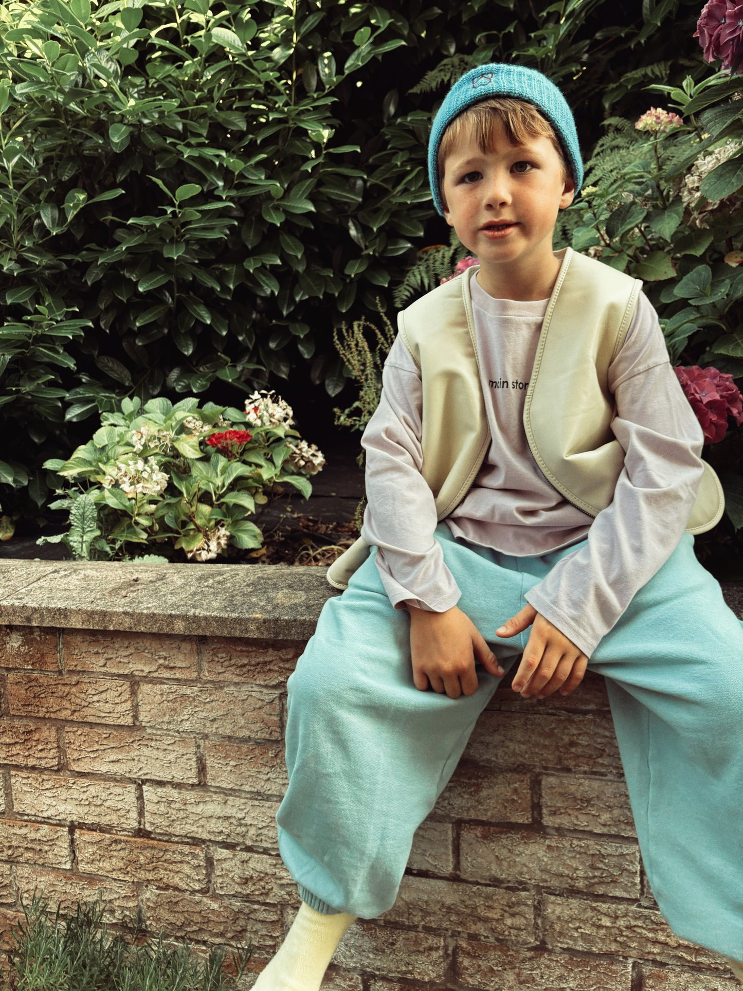 Hold Ya Horses Cream Leather Vest