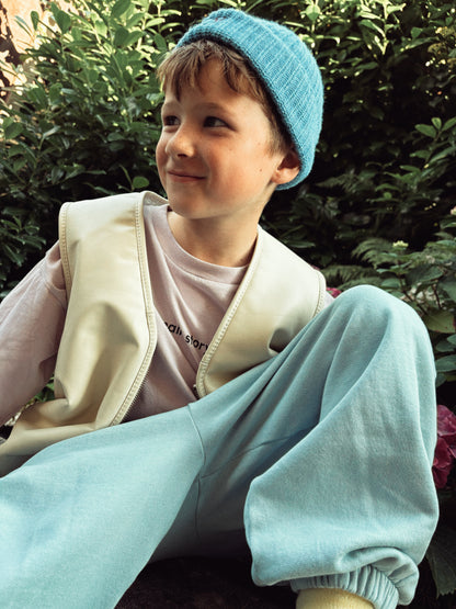 Hold Ya Horses Cream Leather Vest