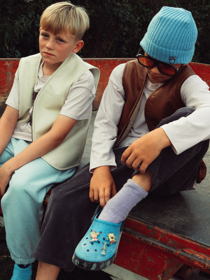 Hold Ya Horses Cream Leather Vest