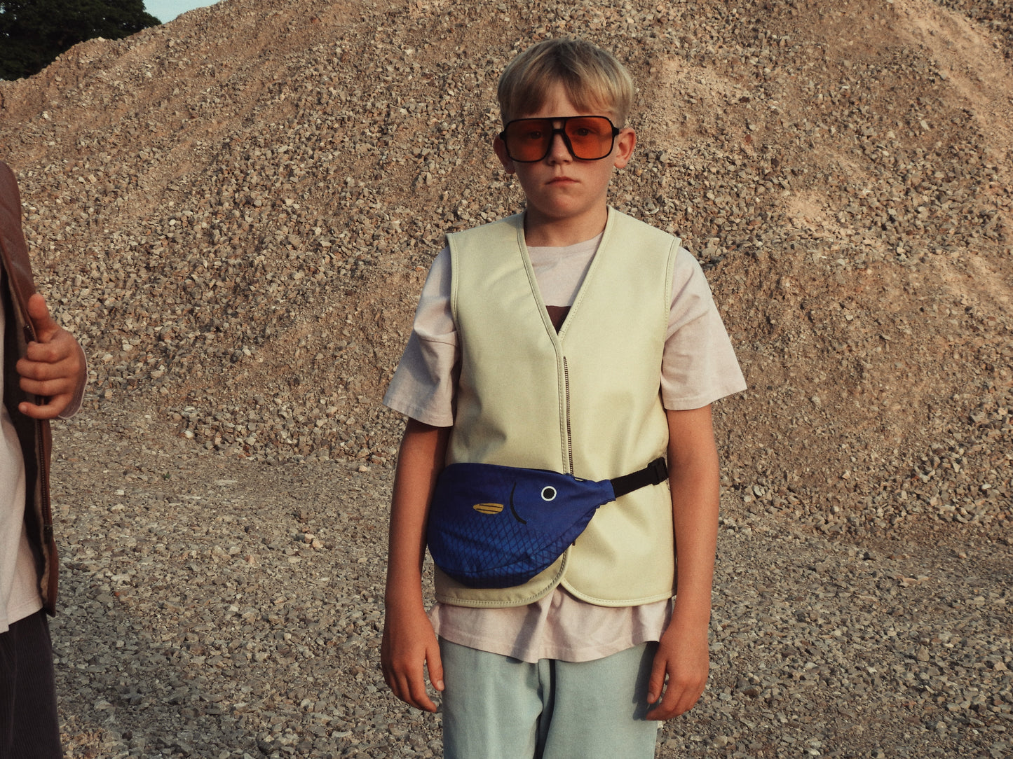 Hold Ya Horses Cream Leather Vest