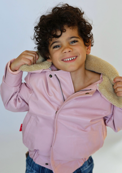 Hold Ya Horses Leather Jacket Soft Pink