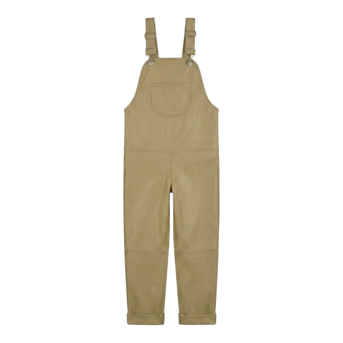 Oversmalls™ Nappa Leather Dungarees Khaki